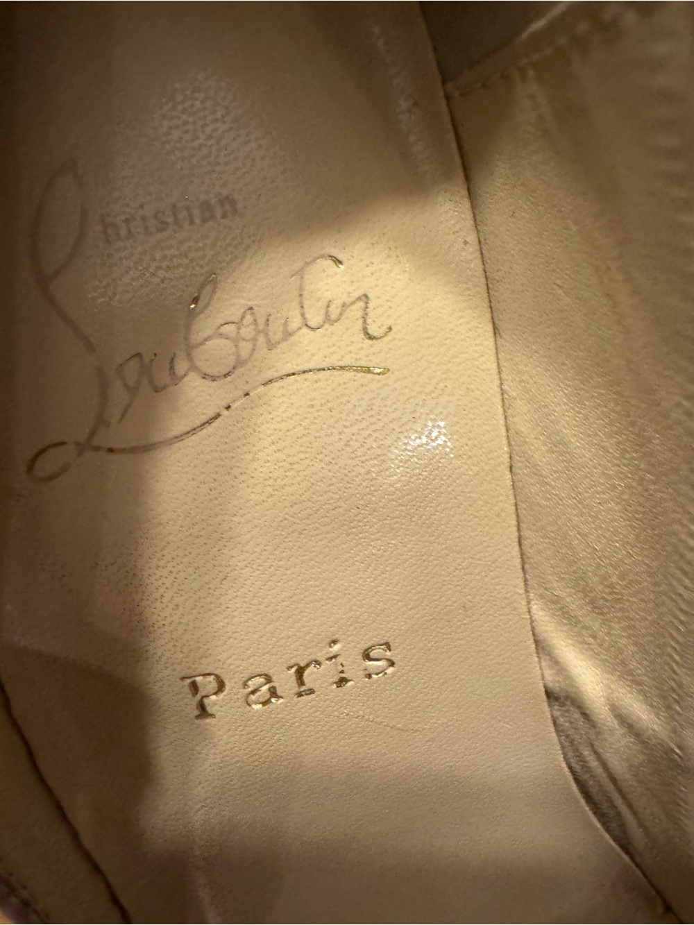 Christian Louboutin Nude Patent Pointed-Toe Stiletto Pumps size 37 authentic - Picture 3 of 12